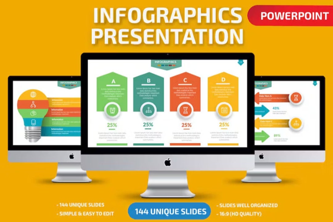 Infographics Powerpoint - Etsy