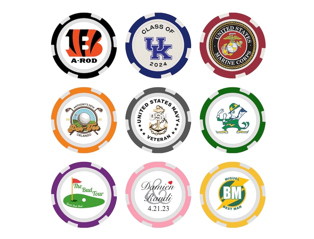 Custom Printed Poker Chips Full Color Logo Poker Chips Custom Golf Ball