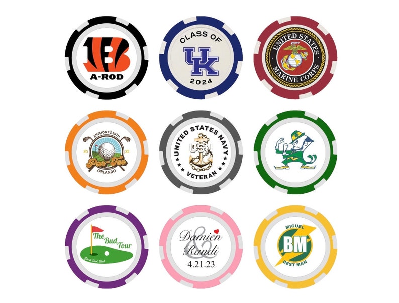 Custom Printed Poker Chips Full Color Logo Poker Chips Custom Golf Ball