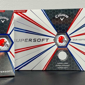 Custom Callaway Supersoft Golf Balls Sleeve, Half Dozen, or Full Dozen w/Logo, Image, Text