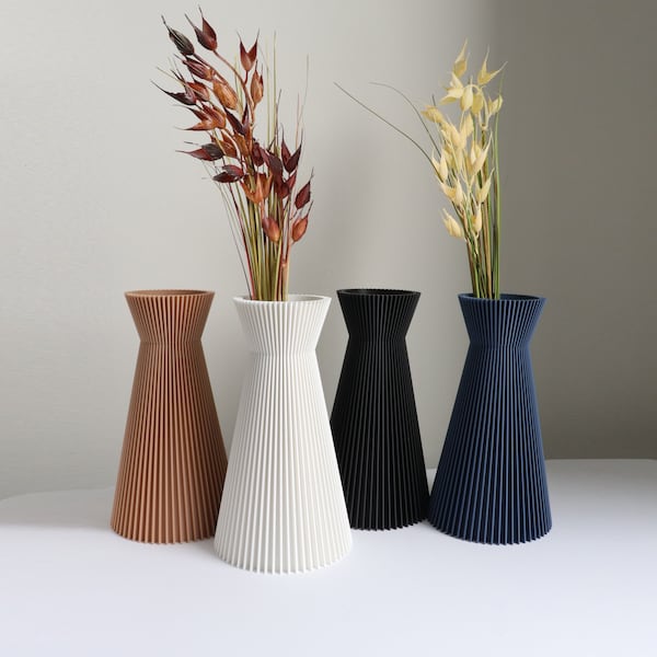 SIDNEY - | Eco-friendly Vase for Dried Flowers | Minimalist Aesthetic Home Decor Design | Shatterproof
