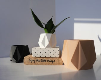 DELTA | Eco-friendly Indoor Planter Pot and Storage Container | Minimalist Design for Plants and Flowers | Shatterproof