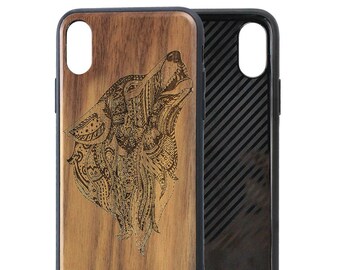 Funda de madera para teléfono I teléfono 12, 12 pro