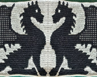 Dragon Patrón Crochet Mosaico diseño de Jos Campaner PDF