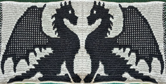 Dragon Patrón Crochet Mosaico diseño de Jos Campaner PDF