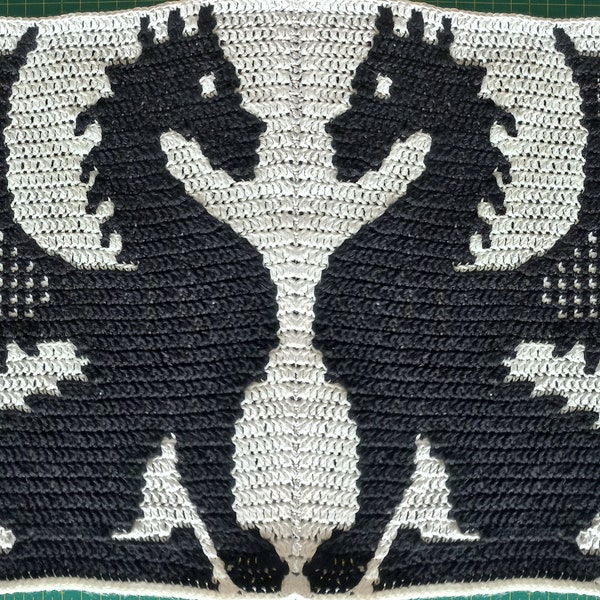 Dragon Patrón Crochet Mosaico diseño de Jos Campaner PDF