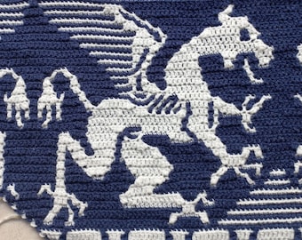 Grifin o Grifo patron Mosaic crochet