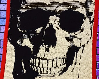 Mosaic crochet patron Calavera Grande PDF descargable