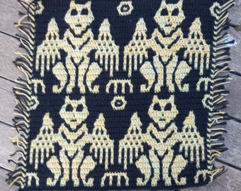 Gargola mosaic crochet patron crochet mosaico descarga digital PDF