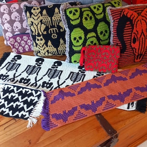 Todo Halloween mosaico crochet o ganchillo mosaico patrones PDF descargable