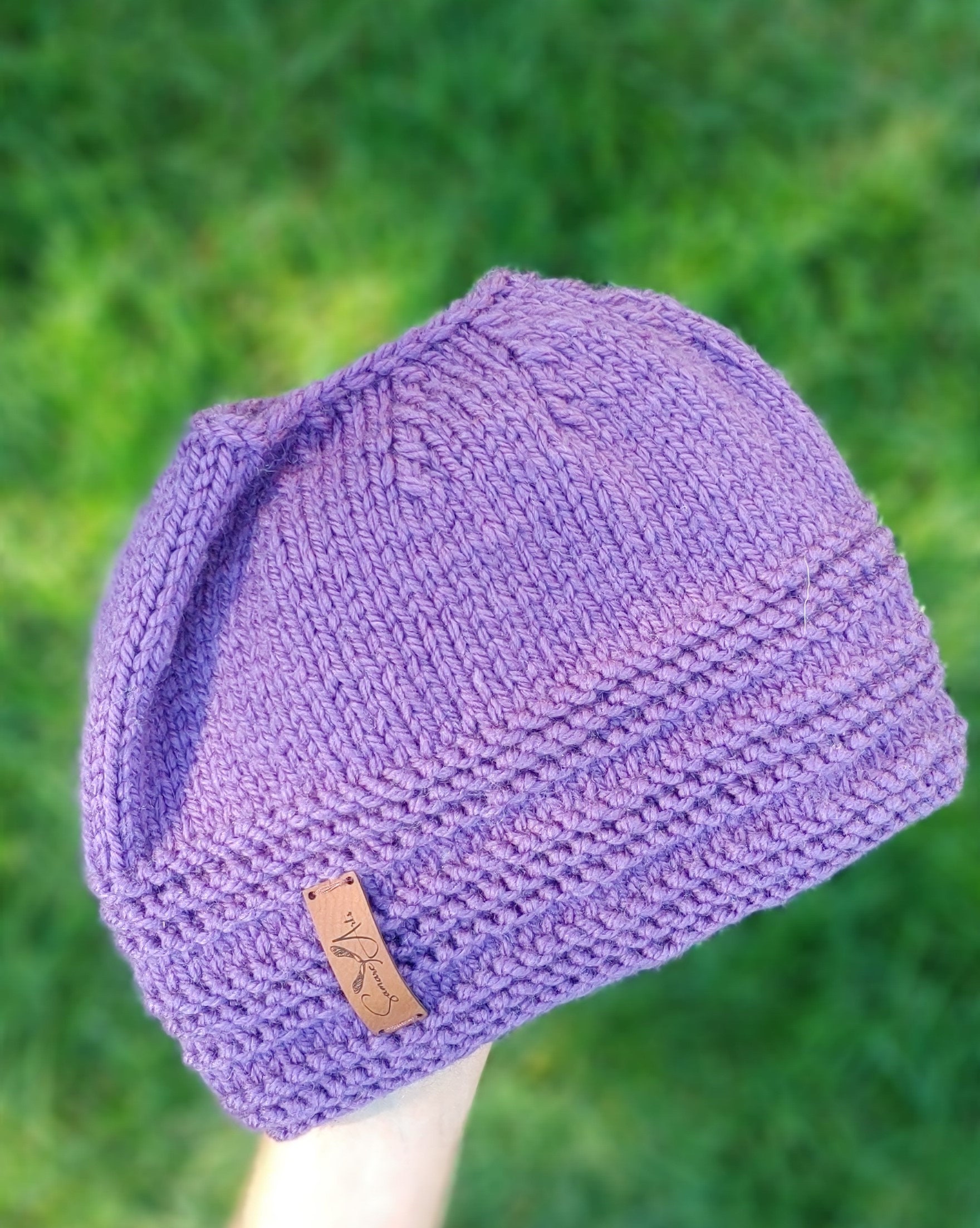fleece lined ponytail beanie