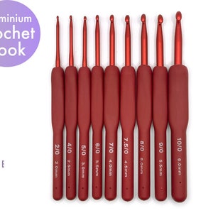 Ergonomic Handles on Crochet Hooks, 3 Mm Crochet Hook, 4 Mm Crochet Hook, 5  Mm Crochet Hook and 6 Mm Crochet Hook 