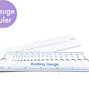 Knitting Needle Measuring Gauge
