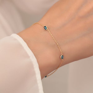 Mau-olhado, Pulseira Amuleto Minimalista Prata Jóias Presente Para, Mãe Esposa Namorada Mulher Ouro Rosa Acessórios Presente Jóias Dia das Mães