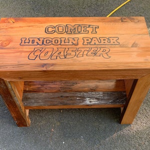 Lincoln Park Roller Coaster Custom Bench / Custom / Custom Bench / Personalized Reclaimed Wood Products