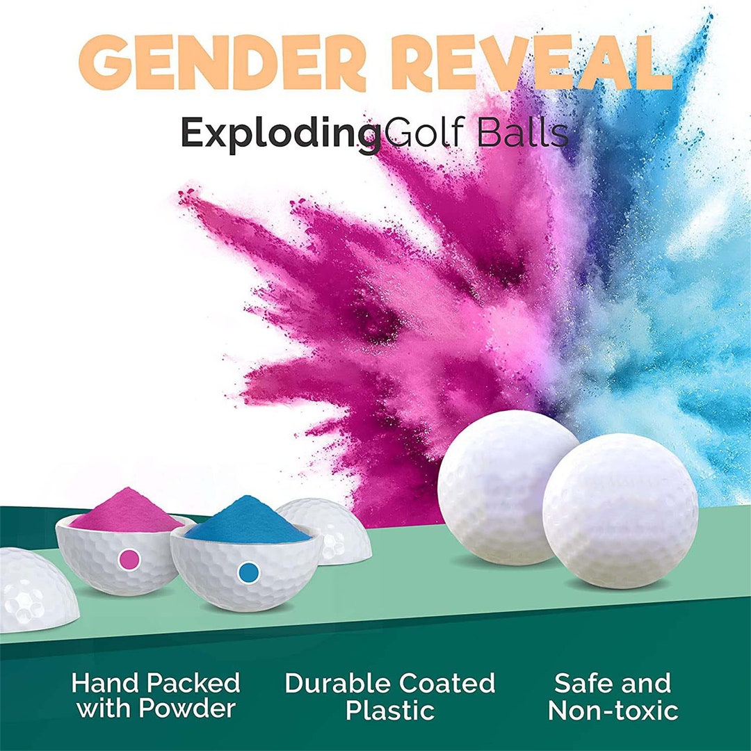 Golf Ball Gender Reveal Birthday Party GENDER REVEAL Etsy