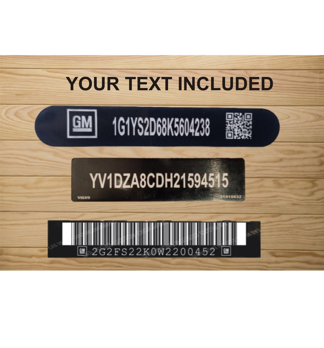 Windscreen/windshield Vin Sticker or Plate - Etsy