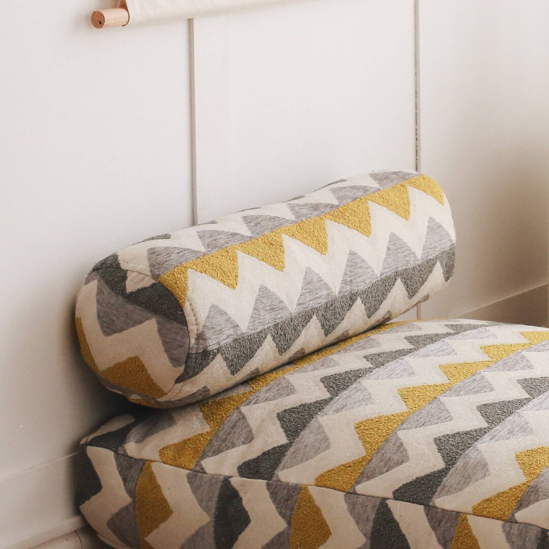 Bolster Roll COVER Cylinder Pillow Cover Patterned Pillow Etsy