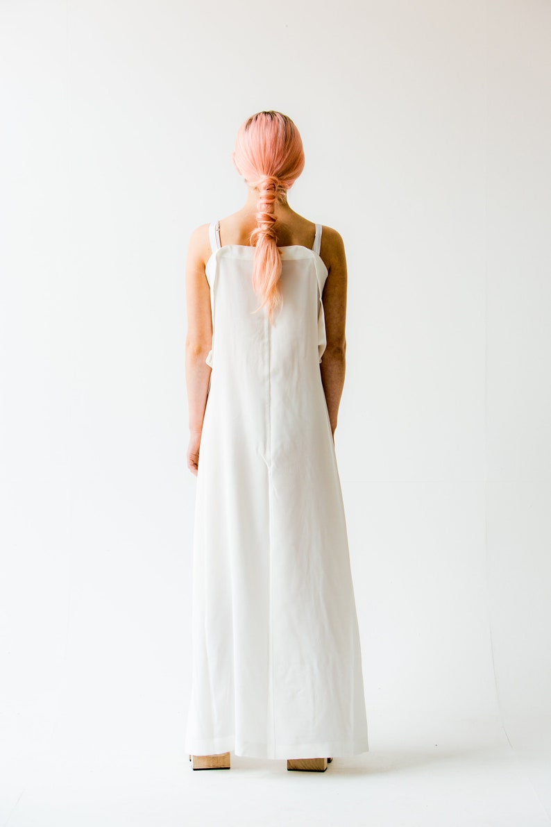 Designer Silk Floor Length Dress image 3