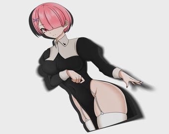 Nun Ram Sticker, Re:Zero Anime, Goth Alt Anime Girl Gift