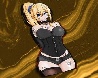 Goth Darkness | Kawaii Waifu Anime Car Laptop Sticker Decal - Vinyl Sun, Weather, Water Resistant