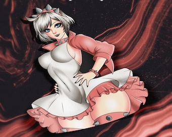 Elphelt Valentine | Kawaii Waifu Anime Car Laptop Sticker Decal - Vinyl Sun, Weather, Water Resistant