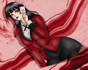Yumeko Jabami | Kawaii Waifu Anime Car Laptop Sticker Decal - Vinyl Sun, Weather, Water Resistant