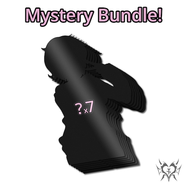 Mystery Sticker Bundle Pack | Kawaii Waifu Anime Car Laptop Sticker Decal - Vinyl Sun, Weather, Water Resistant