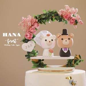 Bär Hochzeitstorte Topper,Braut und Bräutigam Kuchen Topper,handgemachte paar Kuchen Topper,hochzeitstorte Topper,Geburtstagstorte Topper,jubiläum