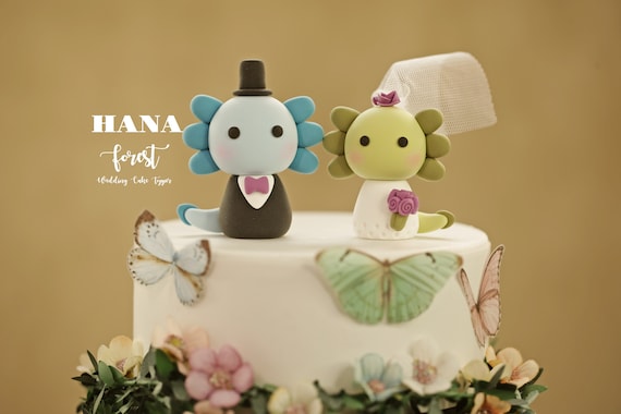 Axolotl Banner Cake Topper