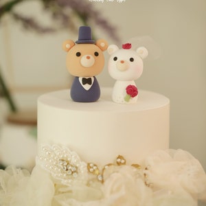 Bär Hochzeitstorte Topper,Braut und Bräutigam Kuchen Topper,handgemachte paar Kuchen Topper,hochzeitstorte Topper,Geburtstagstorte Topper,jubiläum
