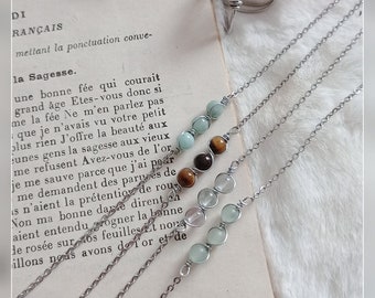CUTY bracelet in natural stone - your choice. HANDMADE. Energy jewelry | lithotherapy