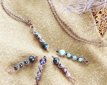 LOLY pendant in natural stone - of your choice. Energy jewel | lithotherapy