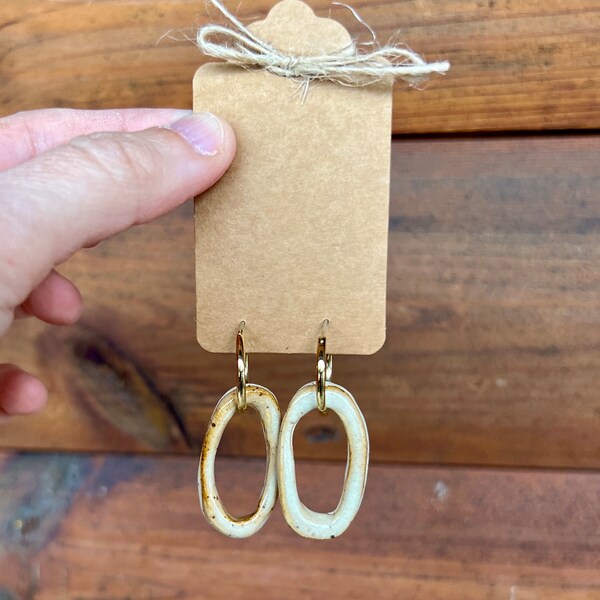 Ceramic Earrings Etsy