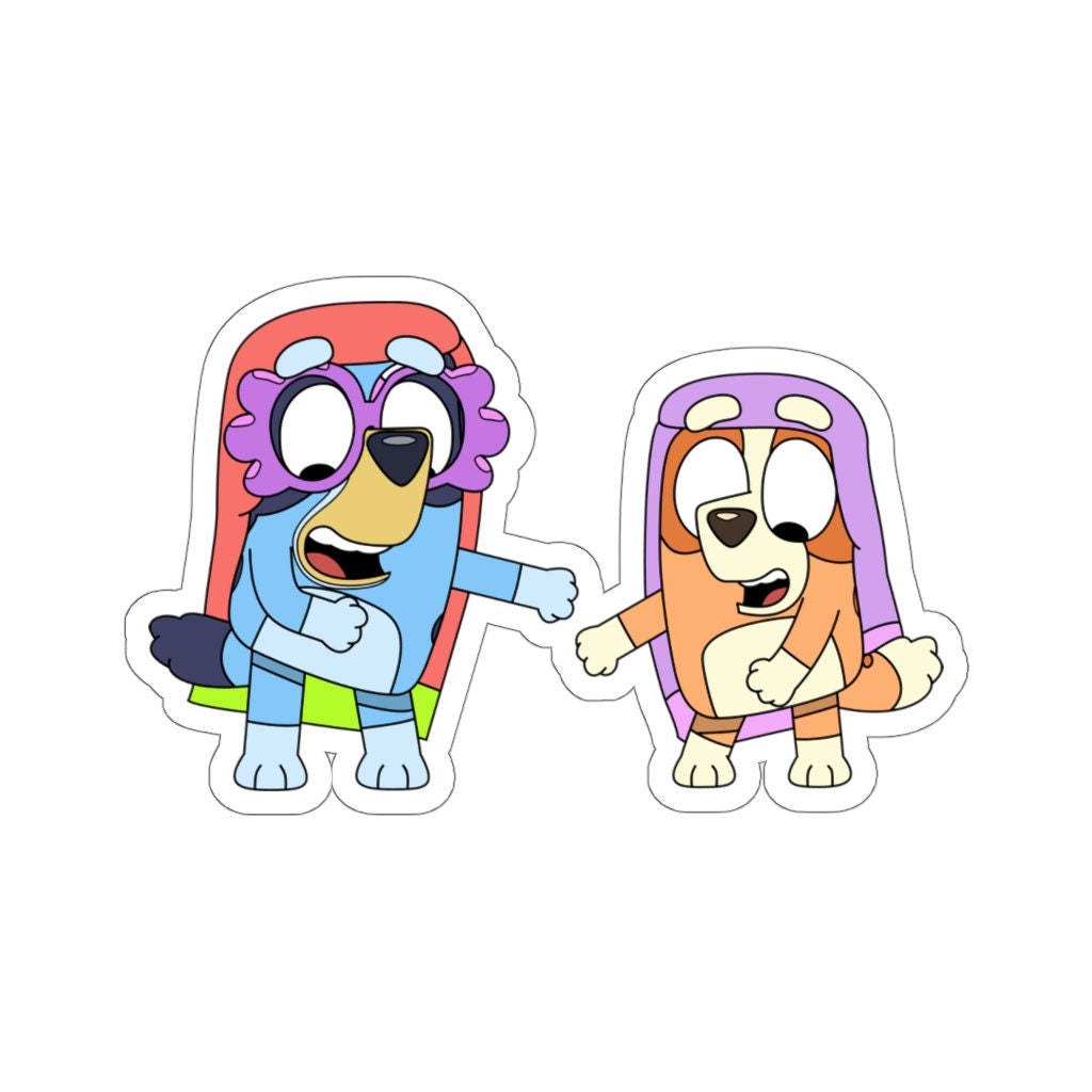 Pegatina de abuelas Bluey y Bingo para uso en interiores / | Etsy México