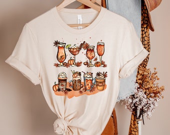 Pumpkin Spice Halloween Theme Shirt for Women, Autumn Witch Shirt