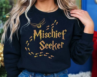Mischief Manager HP Sweatshirt, Wizard School Family Matching Pajamas