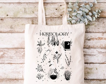 Herbology Cotton Tote Bag | Wizard School Gift