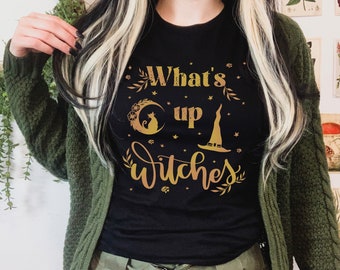 What's up witches T-shirt, Pumpkin shirt, Mom Halloween shirt, Cute Teacher halloween shirt, Youth halloween shirt, Nice witch
