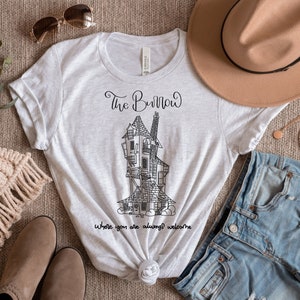 The Burrow Shirt, where you are always welcome, Potterhead, Wizard Shirt, Book lover Shirt, Subtle HP Shirt, Not much but Home T-Shirt