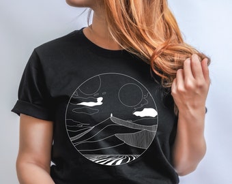 Dune inspired Minimalist Bella Canvas T-Shirt | Sci-Fi Arrakis Art
