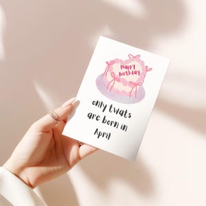 Née en avril, carte d'anniversaire drôle grossière pour meilleure amie ou meilleure soeur, carte d'anniversaire drôle, carte d'anniversaire grossière, carte de voeux drôle