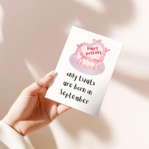 Née en septembre, carte d'anniversaire drôle grossière pour meilleure amie ou meilleure sœur, carte d'anniversaire drôle, carte d'anniversaire grossière, carte de voeux drôle