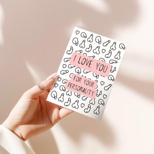 Drôle de carte d'anniversaire / Saint-Valentin pour meilleure amie, soeur, partenaire, petit ami, petite amie, carte d'anniversaire drôle, carte de voeux drôle