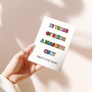Carte d'anniversaire mignonne drôle pour le meilleur ami, soeur, partenaire, petit ami, petite amie, carte d'anniversaire drôle, carte de voeux drôle