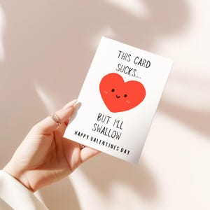 Carte de Saint-Valentin drôle et mignonne pour meilleure amie, soeur, partenaire, petit ami, petite amie, carte d'anniversaire drôle, carte de voeux drôle