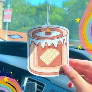 Car Freshener | WHITE CHOCOLATE | Original Bonbon | BOURBON Scent | Car Accessories | Felt Freshener | Cute Air Freshener | Unique Gifts