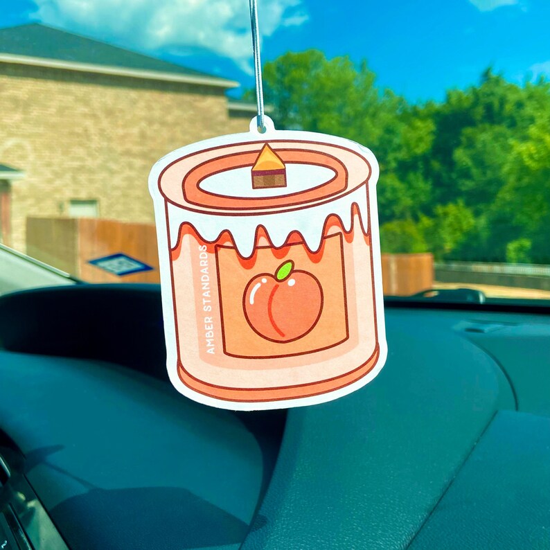 Car Freshener Peachy Pop Peach & Orange Scent Zesty Etsy