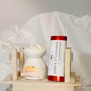 CERAMIC Wax Warmer | Oil BURNER | Tealight warmer with Spoon | Wax Melt Warmer | Non-Electric Warmer | Diffuser | Bundle with Wax Melt