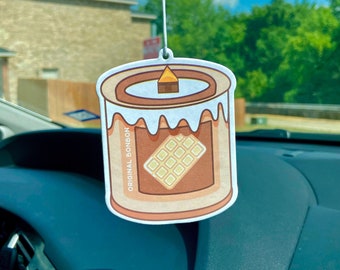 Car Freshener | WHITE CHOCOLATE | Original Bonbon | BOURBON Scent | Car Accessories | Felt Freshener | Cute Air Freshener | Unique Gifts